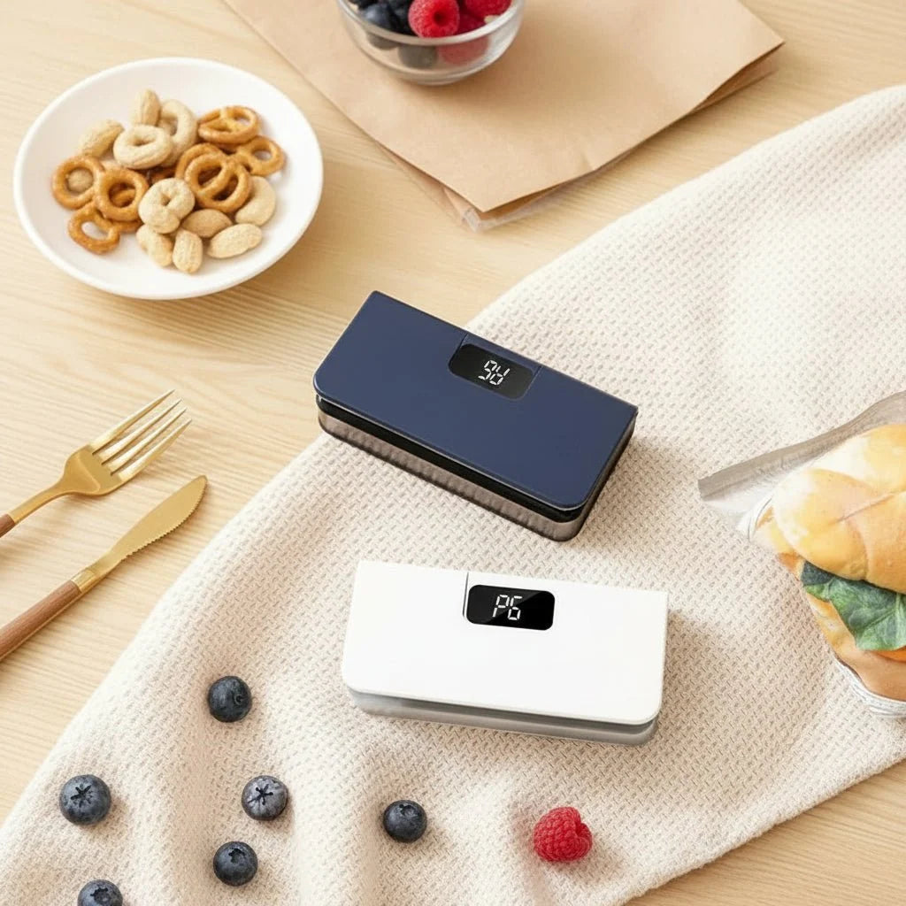 Food Bag Sealer Rechargeable Cordless Airtight Sealing