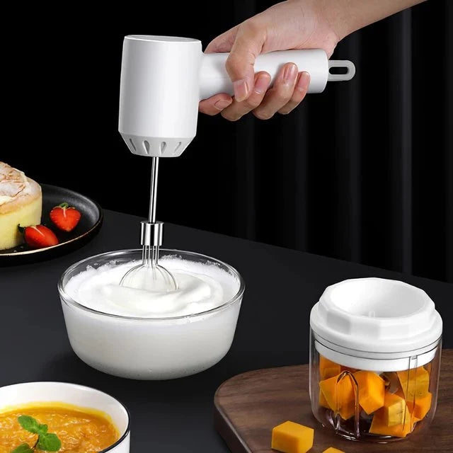 Food Chopper & Mixer Cordless USB Rechargeable