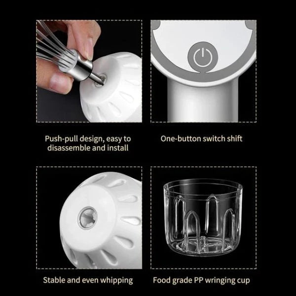 Food Chopper & Mixer Cordless USB Rechargeable