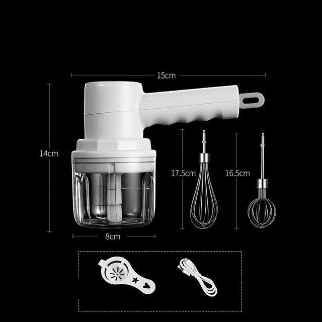 Food Chopper & Mixer Cordless USB Rechargeable