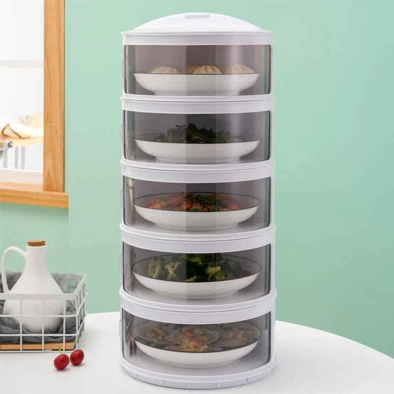 Food Cover Transparent Stackable Sliding Doors
