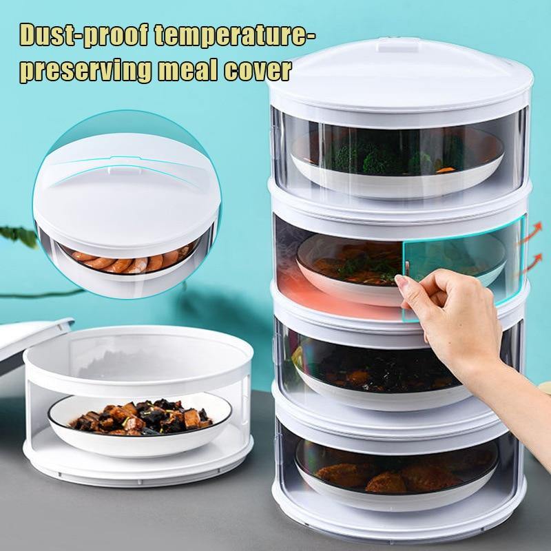Food Cover Transparent Stackable Sliding Doors
