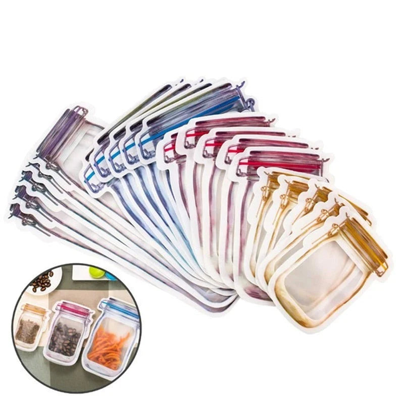 Food Storage Bags Zip-Top Closure 150ml Capacity