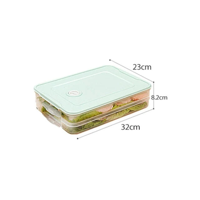 Food Storage Container Stackable Leak-Proof Transparent