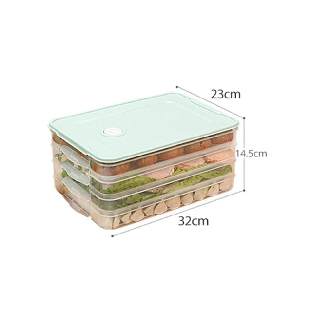 Food Storage Container Stackable Leak-Proof Transparent
