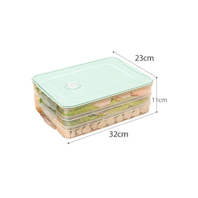 Food Storage Container Stackable Leak-Proof Transparent