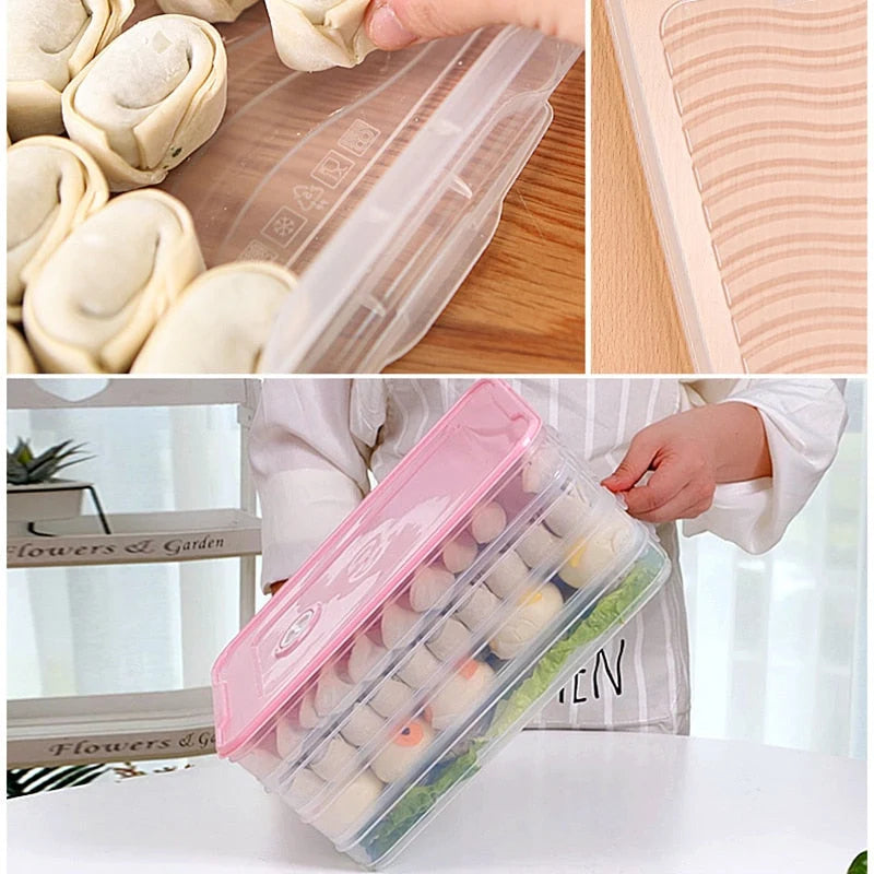Food Storage Container Stackable Leak-Proof Transparent