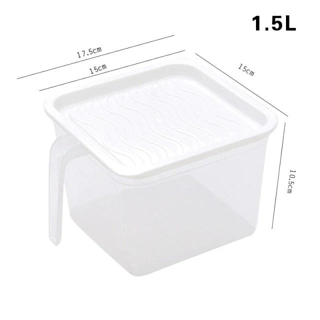 Food Storage Container Transparent Stackable Design