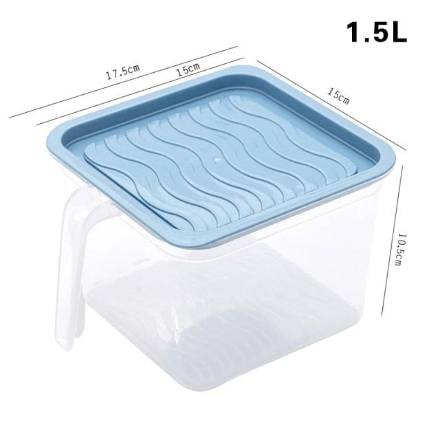 Food Storage Container Transparent Stackable Design