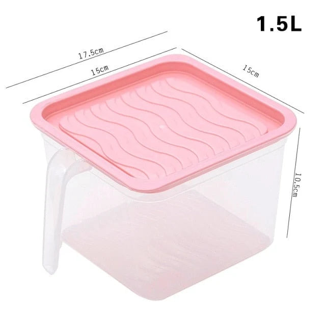 Food Storage Container Transparent Stackable Design