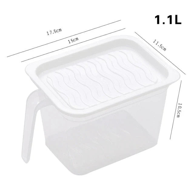 Food Storage Container Transparent Stackable Design