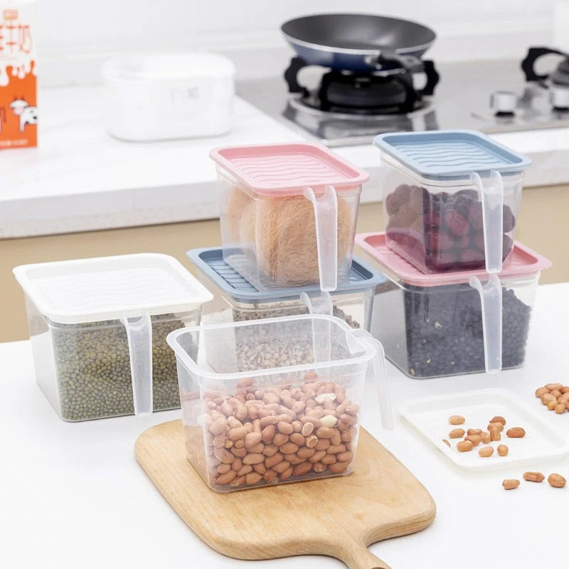 Food Storage Container Transparent Stackable Design