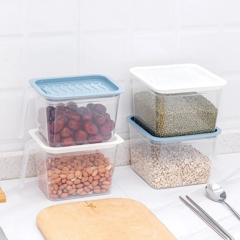 Food Storage Container Transparent Stackable Design