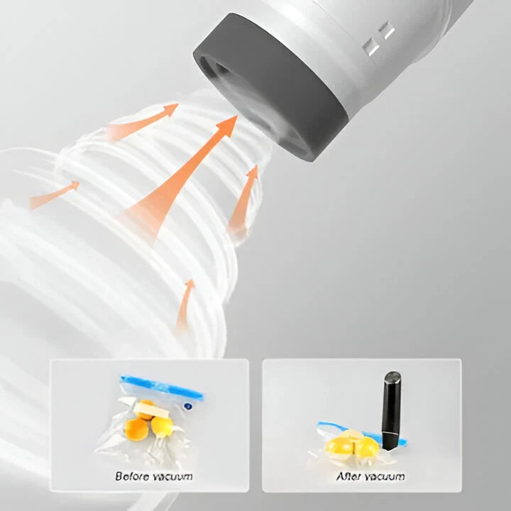 Food Vacuum Sealer Cordless Rechargeable One Touch