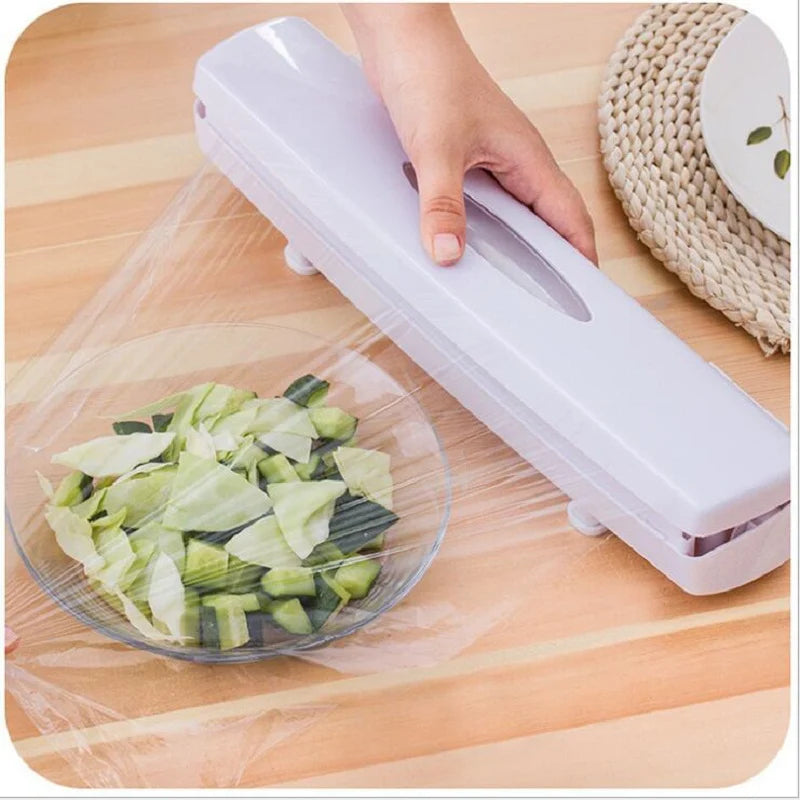 Food Wrap Dispenser Consistent-Cut Drawer Storage Multi-Wrap Compatible