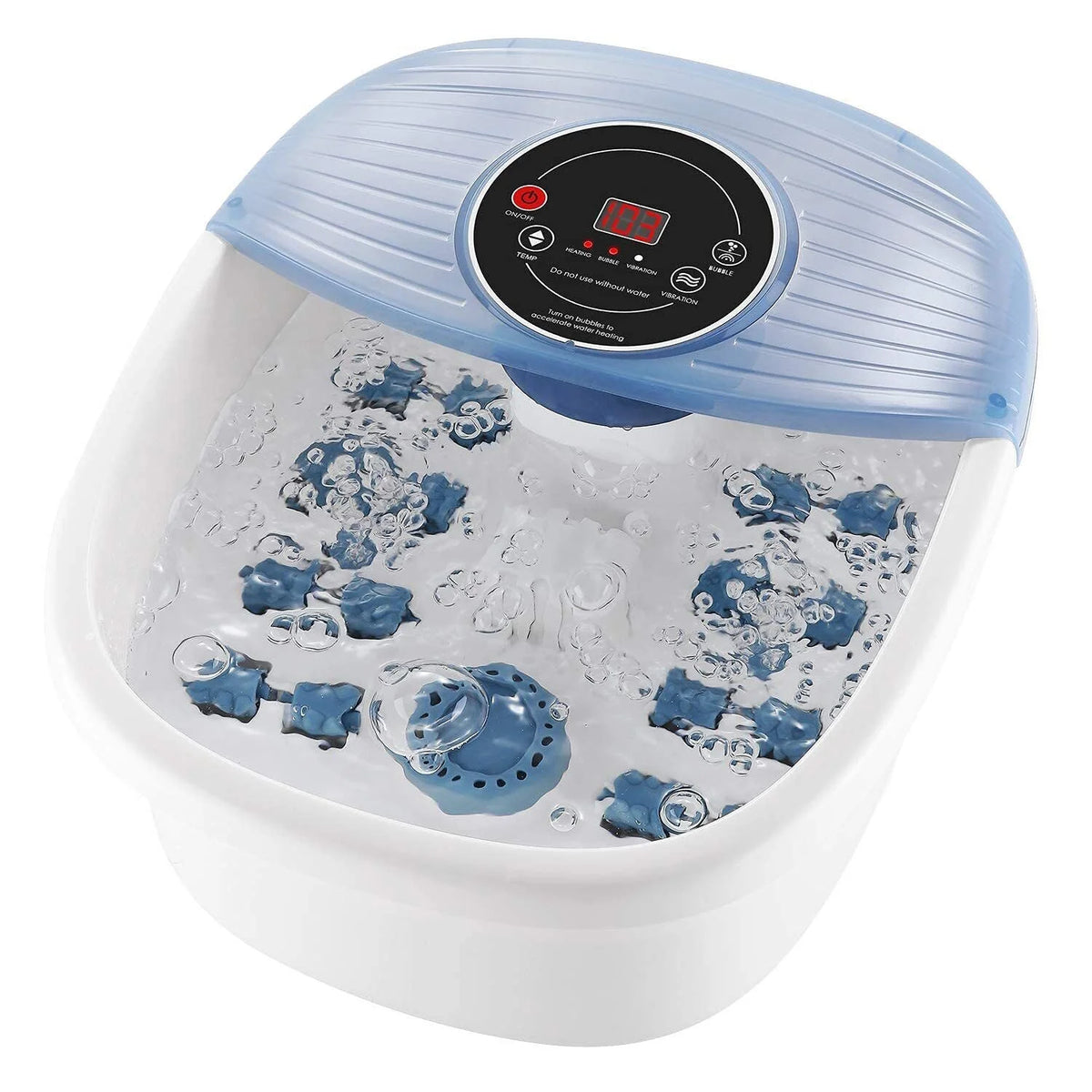 Foot Bath Temperature-Controlled Bubble Jets & Massage Rollers