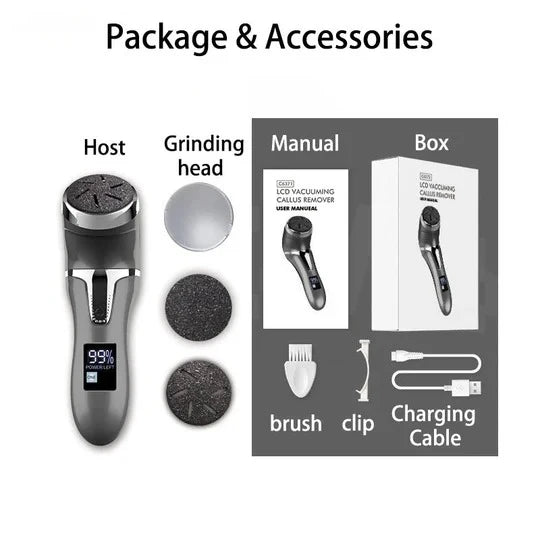 Foot Callus Remover Motorized Grinding Rechargeable & Waterproof