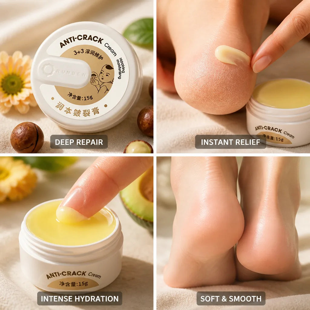 Foot Cream Cracked Heels Repair Ceramide & Calendula