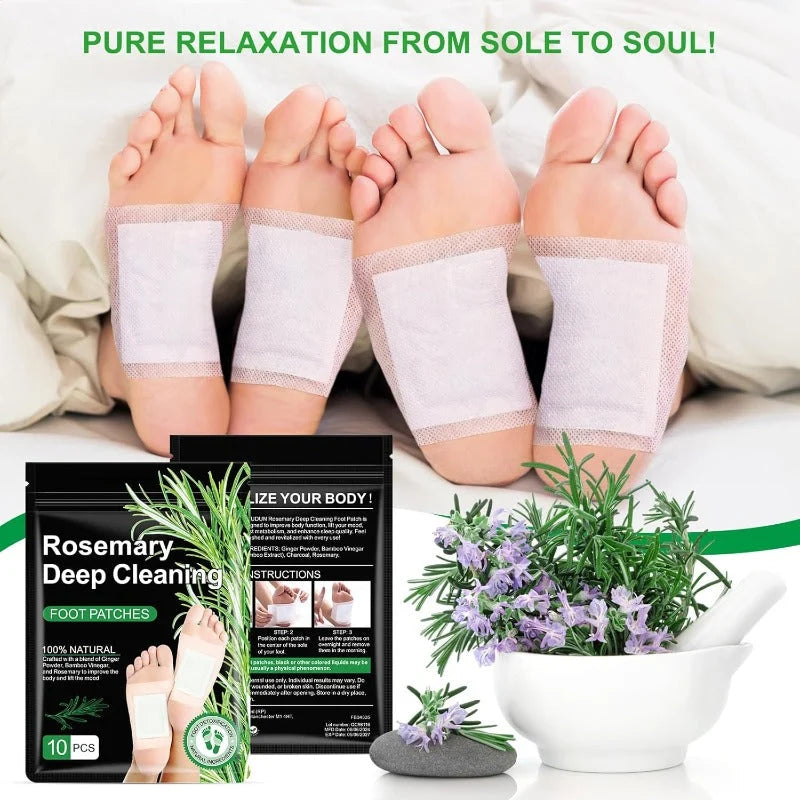 Foot Patches Rosemary & Ginger Overnight 10-Patch Pack