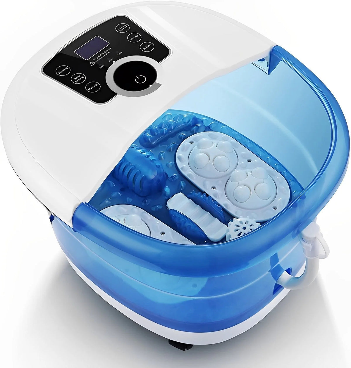 Foot Spa Massager Heated Rotating Rollers & Bubble Jets