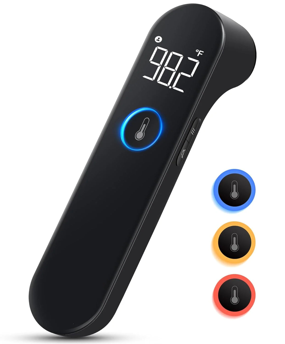 Forehead Thermometer No-Touch Infrared 1-Second Color-Coded LED
