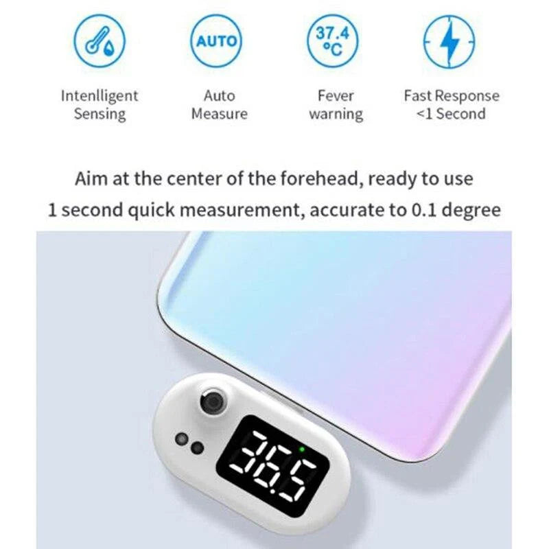 Forehead Thermometer Non-Contact Fast Reading USB%timeout