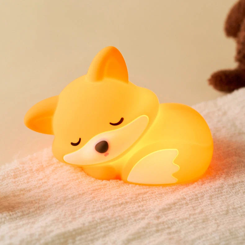 Fox Night Light BPA-Free Silicone 20-Minute Timer