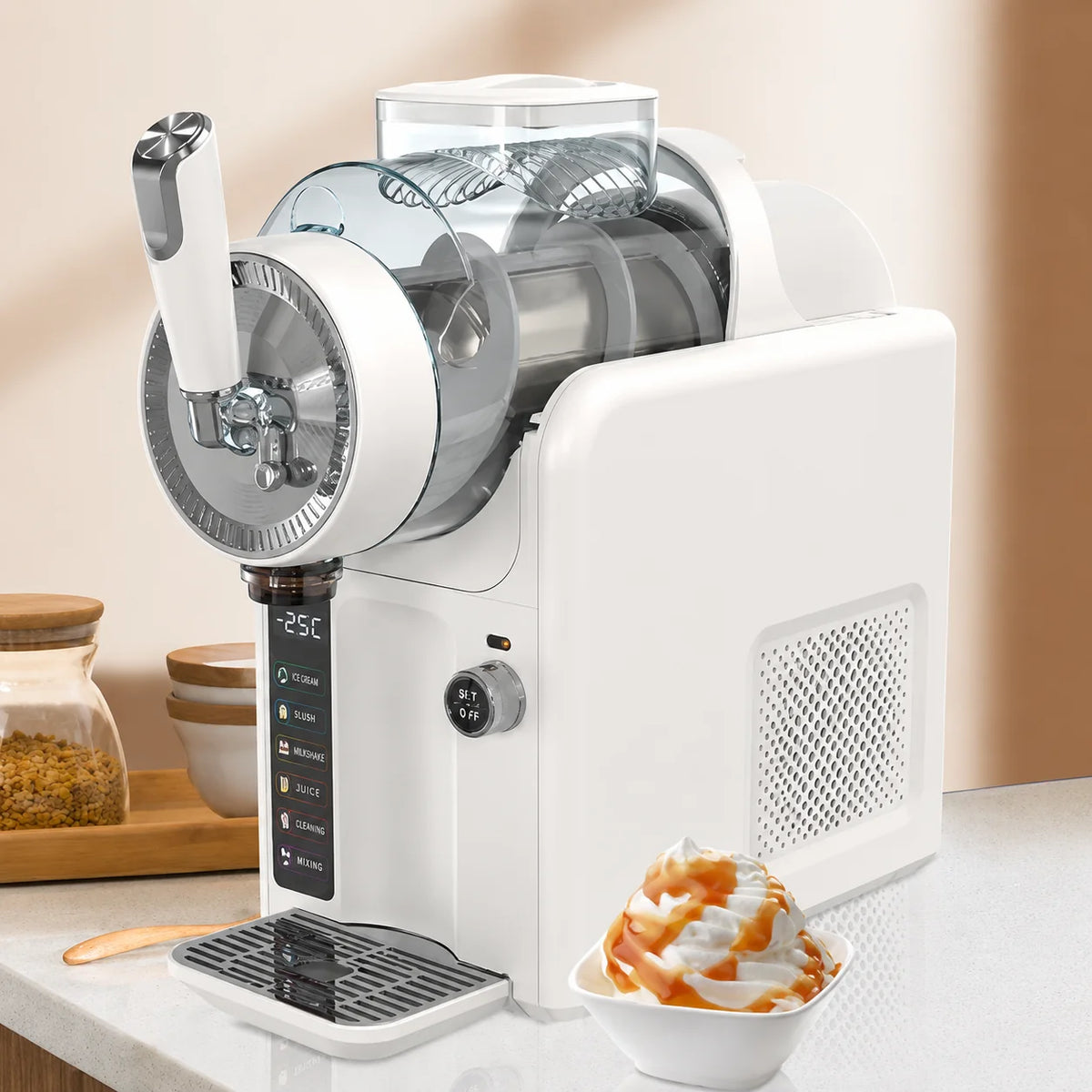 Frozen Drink Maker Continuous Slush Removable Bowl & Auger