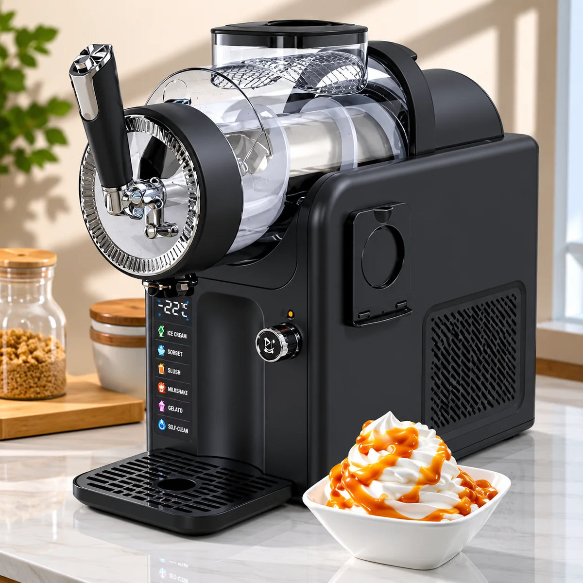 Frozen Drink Maker Continuous Slush Removable Bowl & Auger