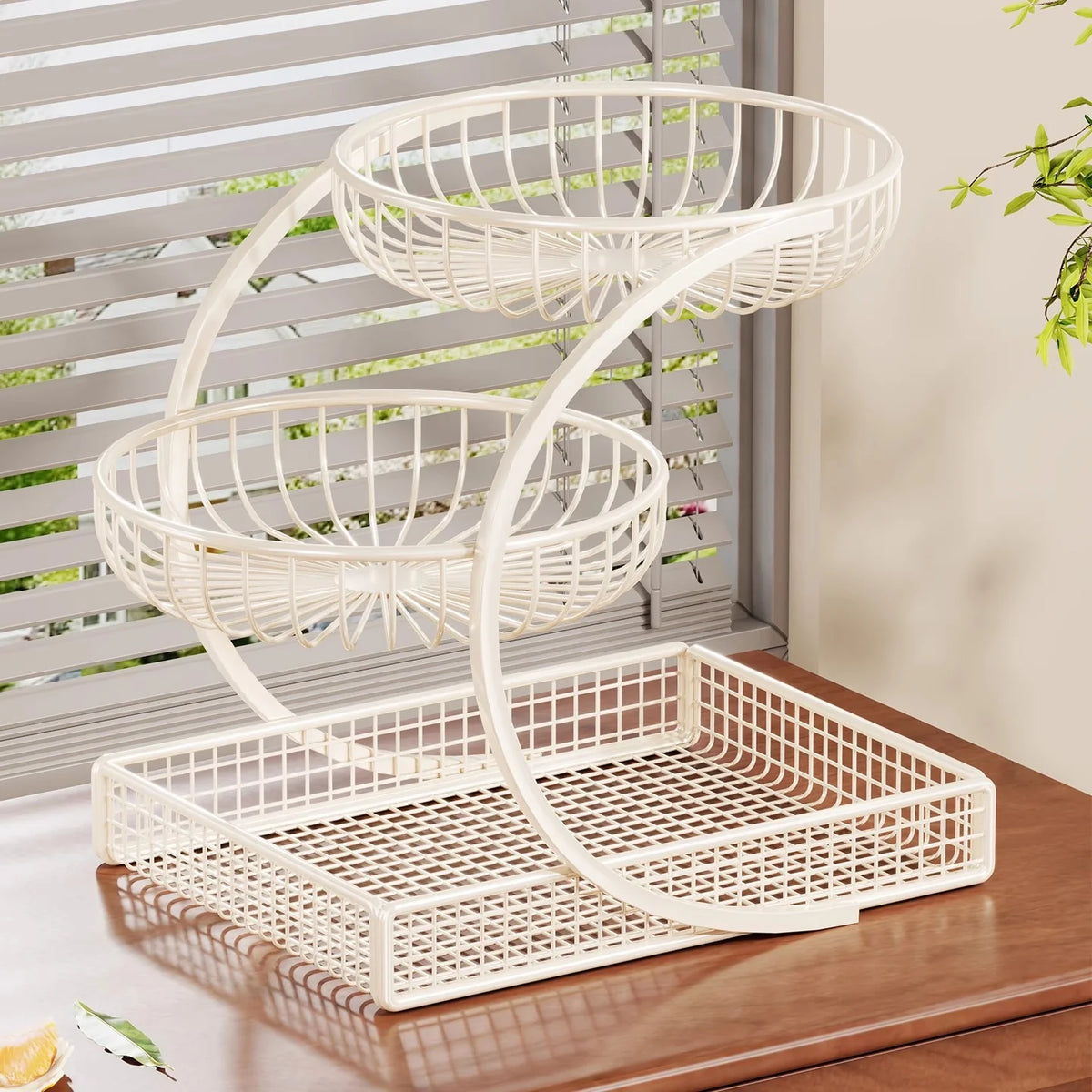 Fruit Basket Three-Tier Mesh Space-Saving