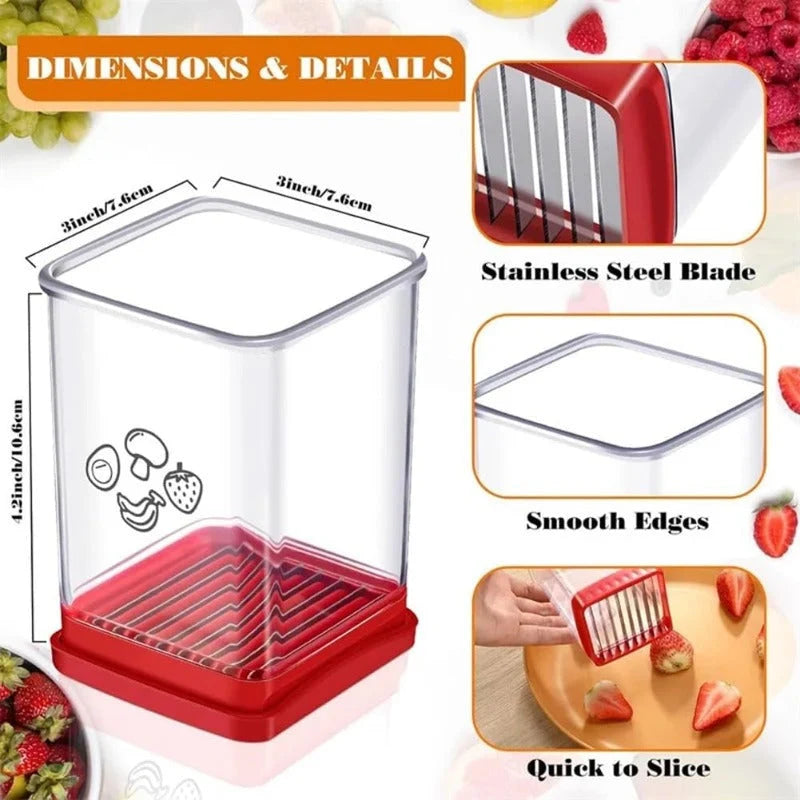 Fruit Slicer Cup-Style 8 Stainless Steel Blades