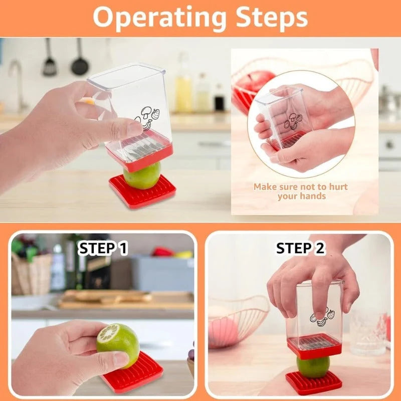 Fruit Slicer Cup-Style 8 Stainless Steel Blades
