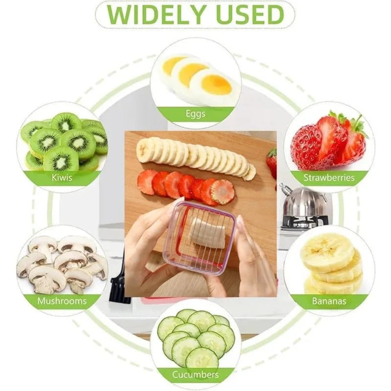Fruit Slicer Cup-Style 8 Stainless Steel Blades