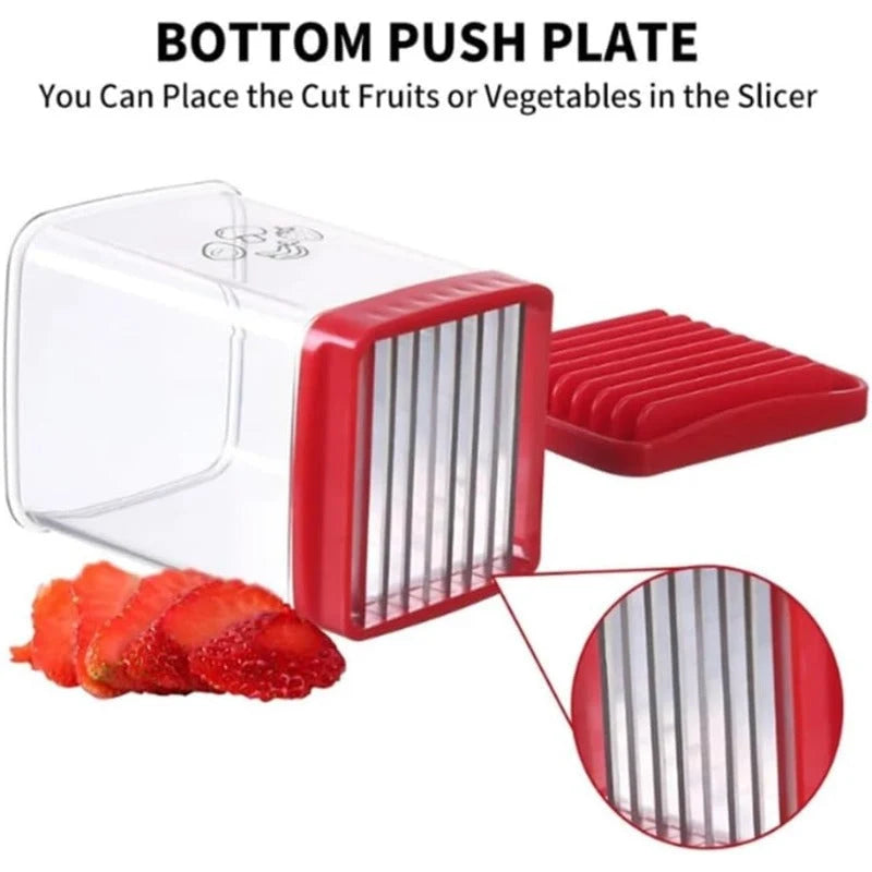Fruit Slicer Cup-Style 8 Stainless Steel Blades