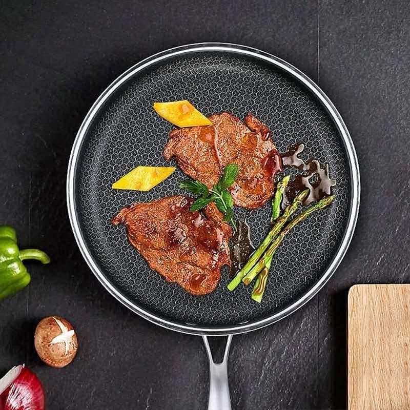 Frying Pan Stainless Steel Non-Stick 34 cm
