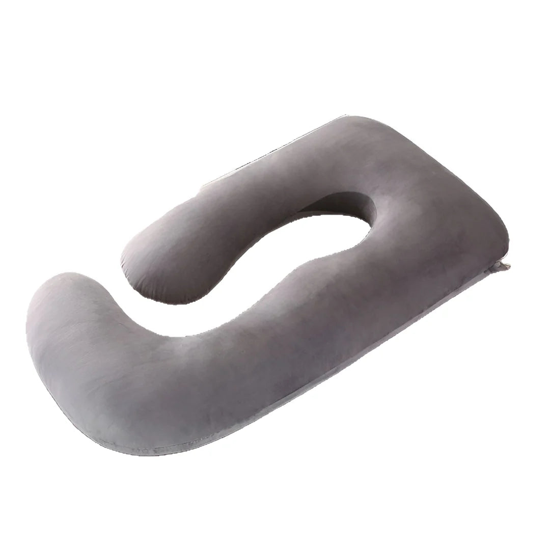Full Body Pillow U-Shape Resilient Filling Removable Cover