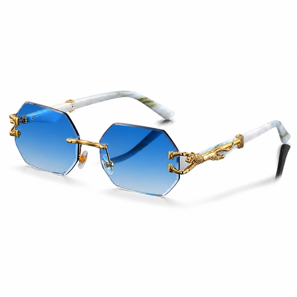 Full UV & Scratch-Resistant Hexagonal Frame Sunglasses