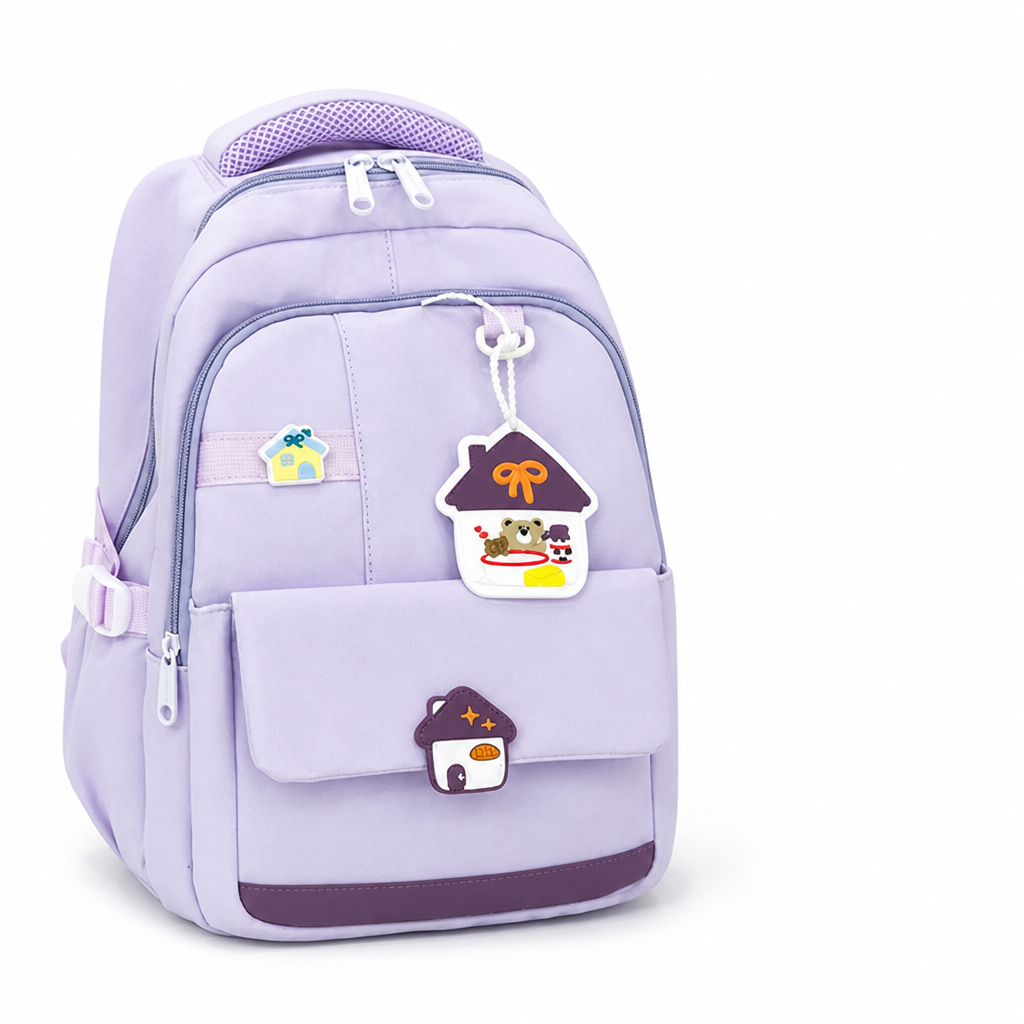 Fun Cartoon Padded Multi-Compartment Kids Backpack