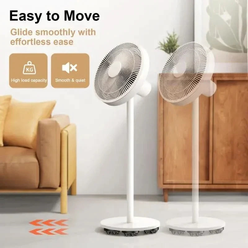 Furniture Feet with Swivel Wheels Floor-Protecting Set of 4