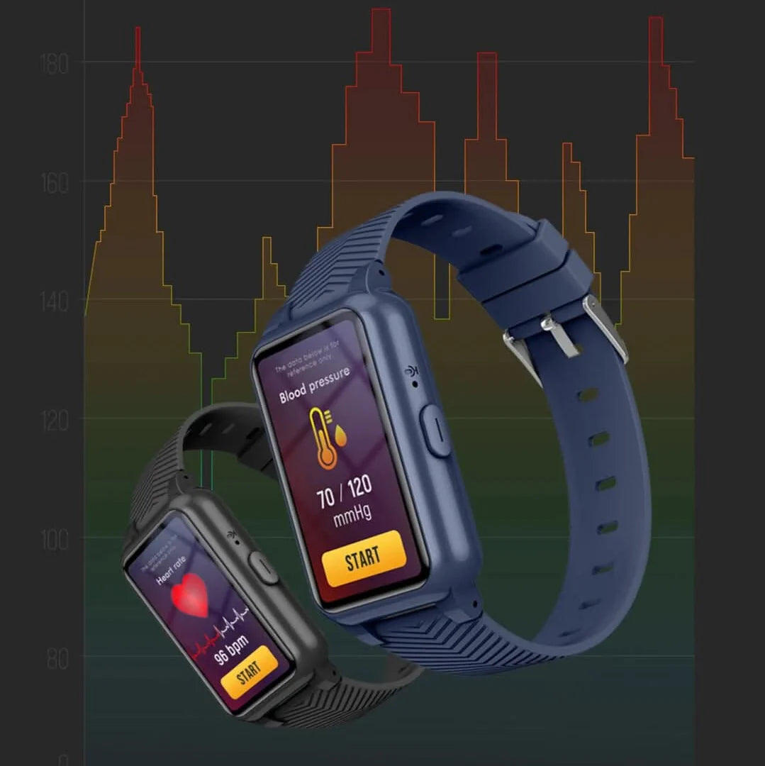 GPS Smartwatch Automatic Fall Detection SOS Button Real-Time Tracking