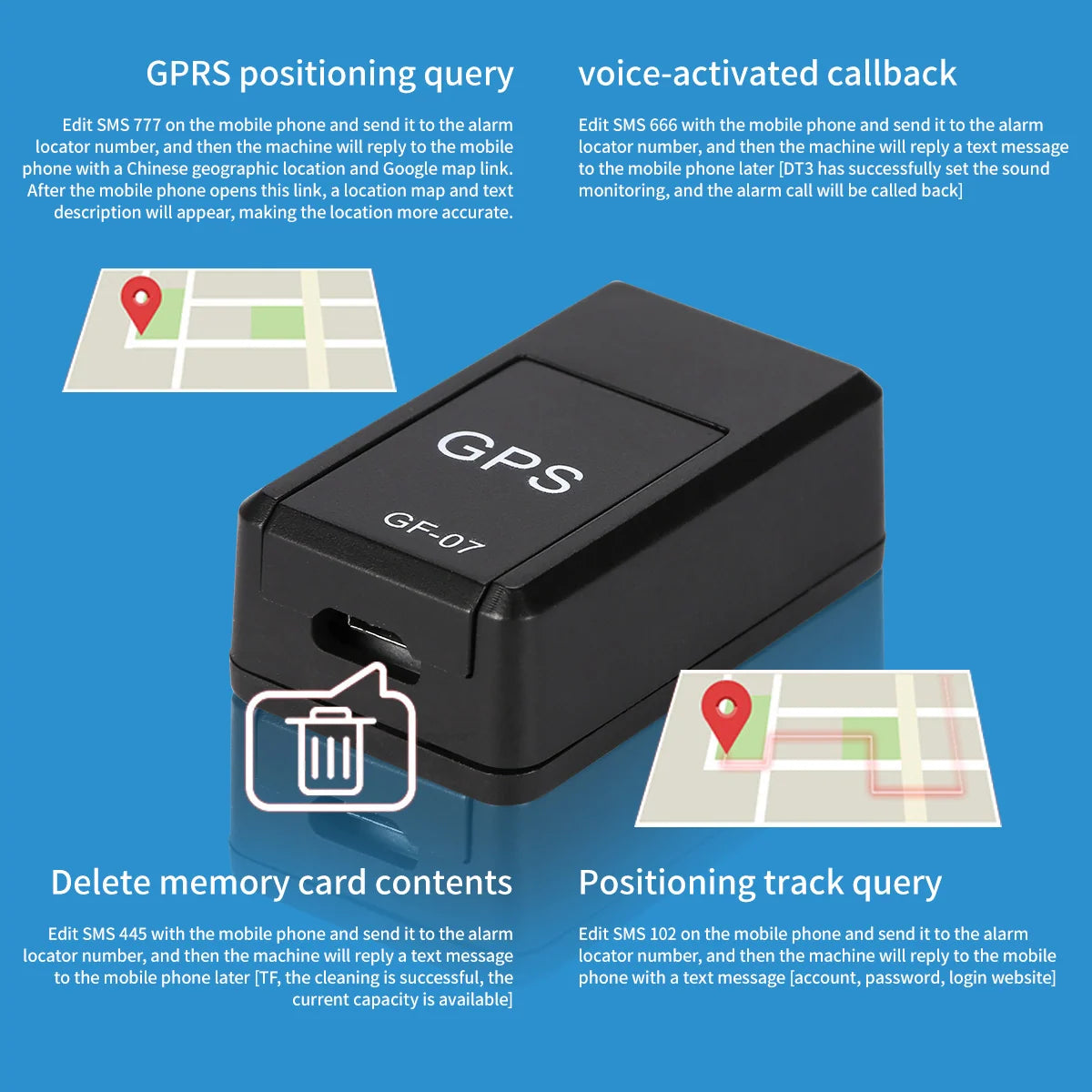 GPS Tracker Magnetic Mount GSM/GPRS Location Tracking