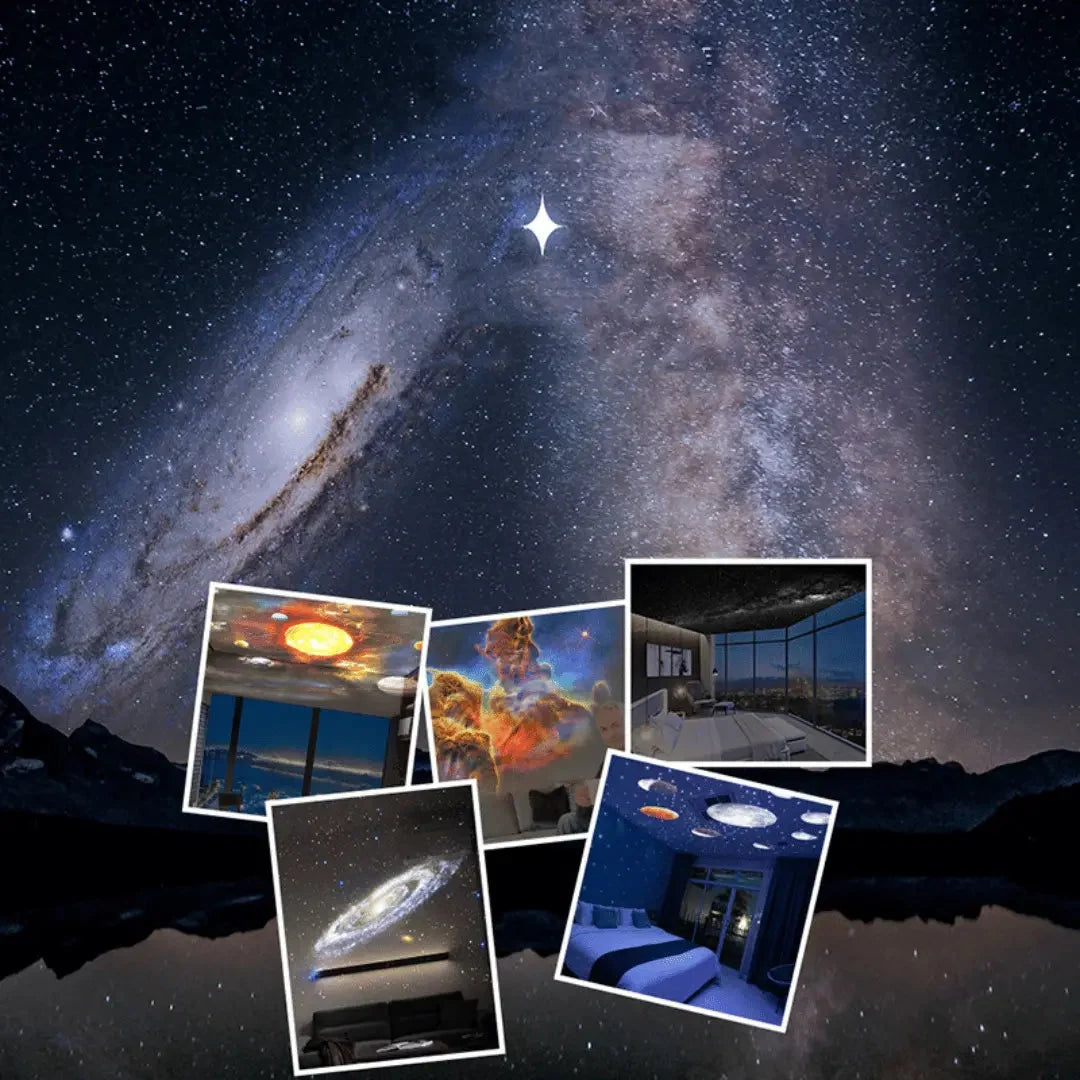 Galaxy Projector 12 Interchangeable Discs Silent Rotation & Timer