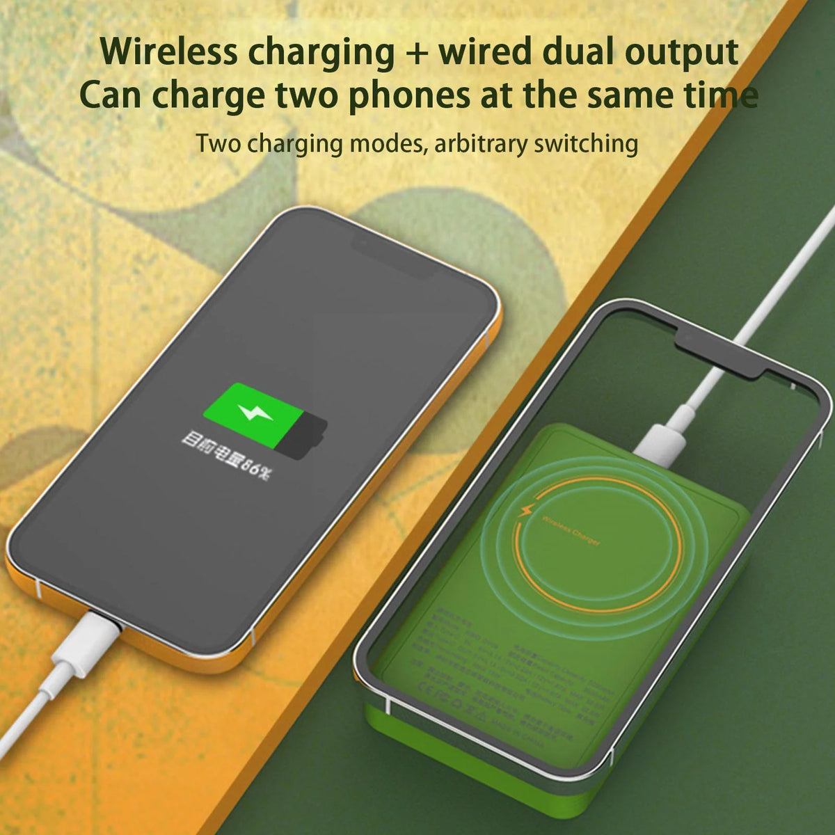 Gaming Power Bank 500 Built-In Games Magnetic Wireless Charging
