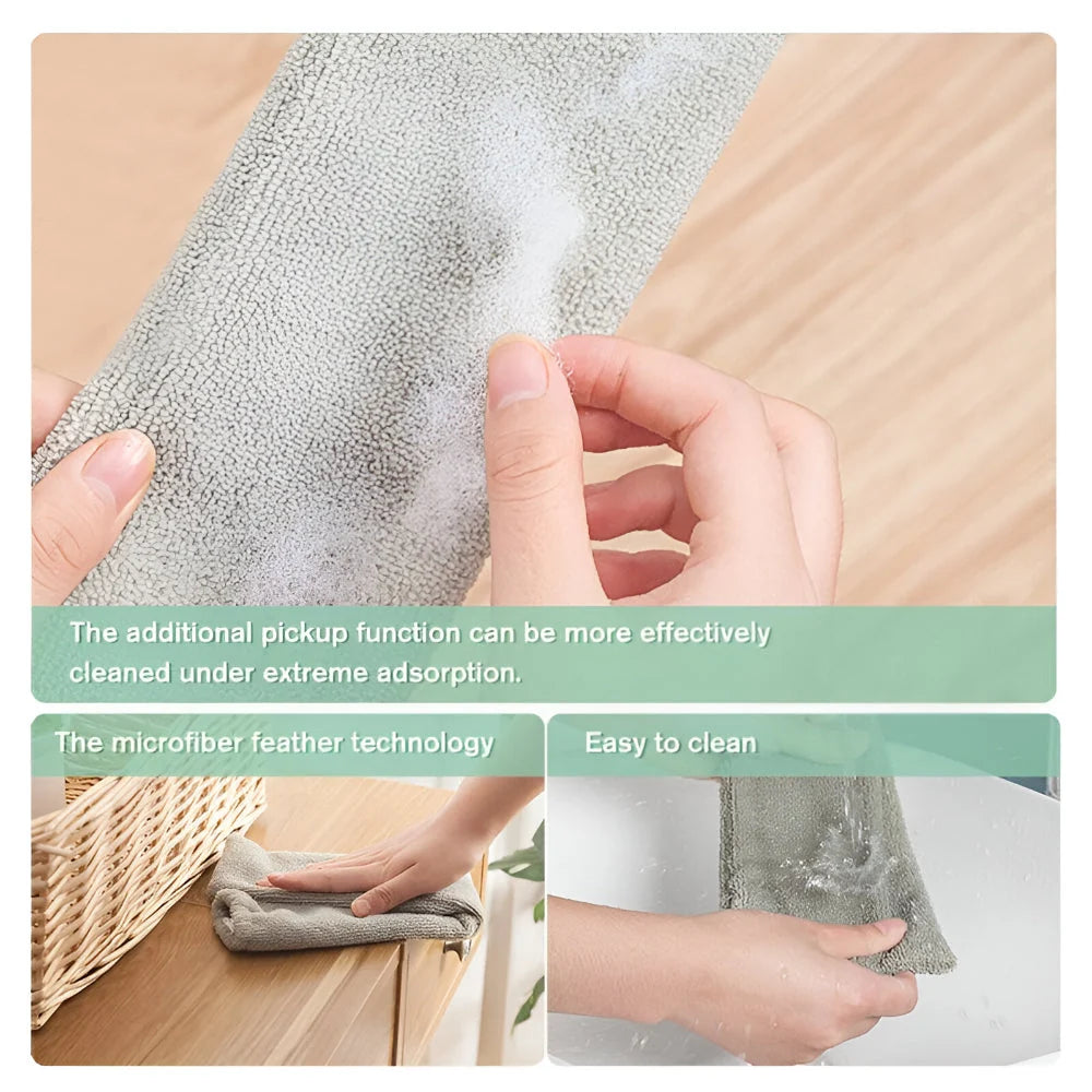 Gap Cleaning Mop Flat Retractable Head Washable Microfiber