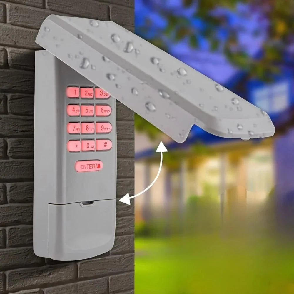 Garage Door Keypad Wireless Rolling Code 3-Channel