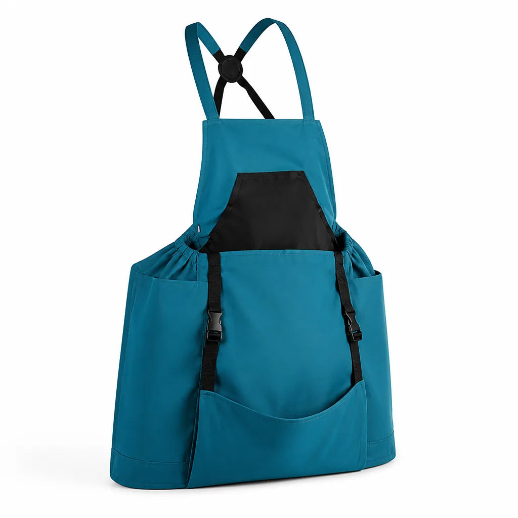 Garden Apron Large Kangaroo Pocket Waterproof Chest Pocket