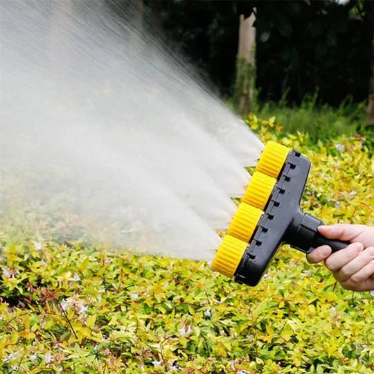 Garden Hose Nozzle Adjustable Spray Patterns Quick-Connect Ergonomic Handle