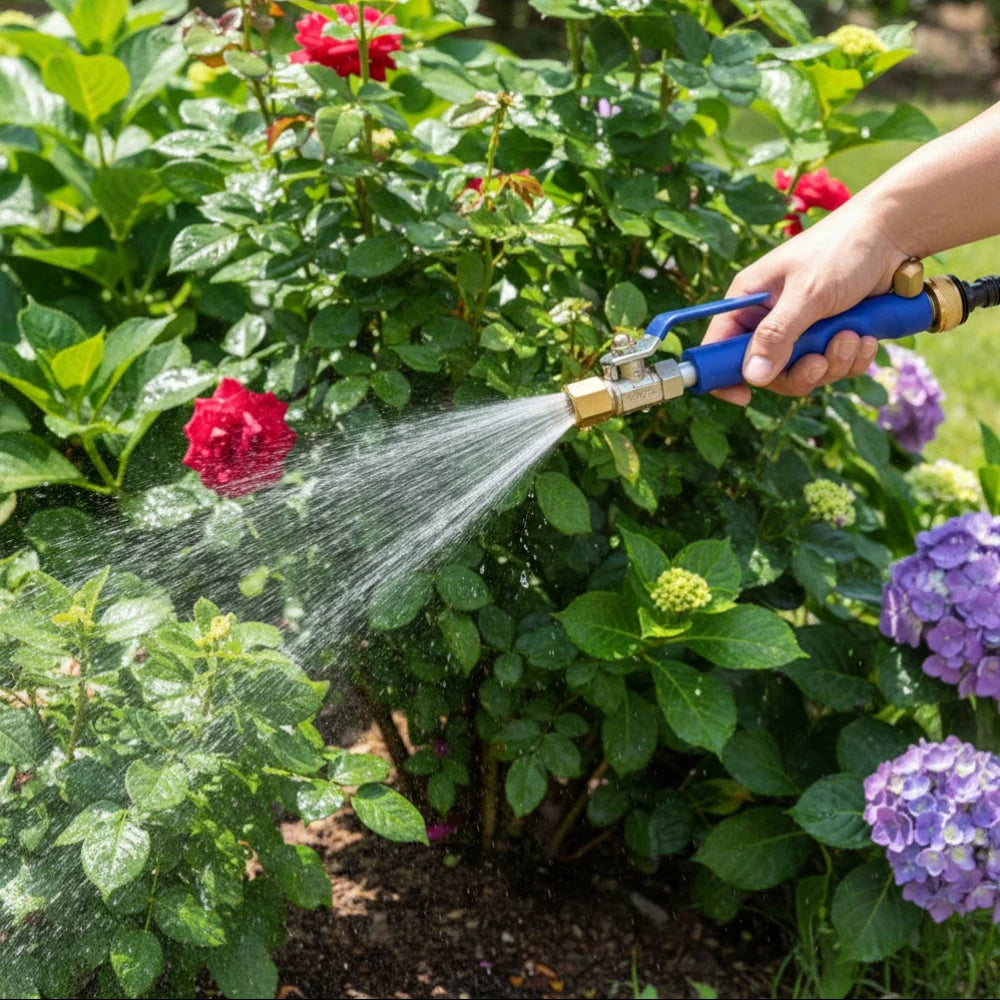 Garden Hose Nozzle Multi-Spray Dial Trigger Flow Control
