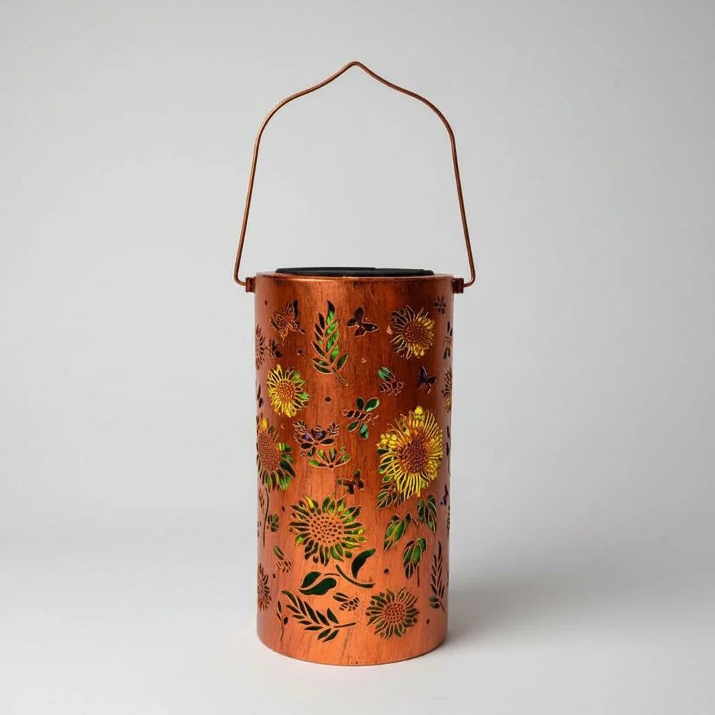 Garden Lantern Solar-Powered Auto-On Hanging & Tabletop