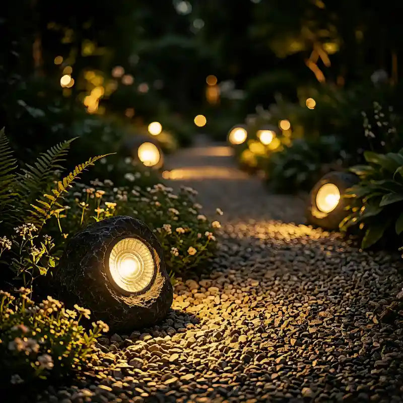 Garden Spotlight Solar Powered Automatic Dusk Sensor Waterproof